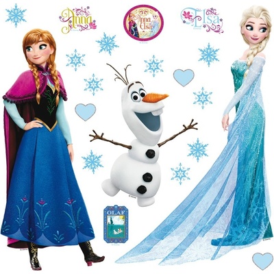 AG Design Samolepky na zeď Disney Frozen Ledové království DKS1095 30 x 30 cm – Zboží Dáma