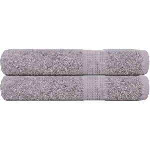 vidaXL Кърпи за сауна FROGN 2 бр. сиви 80x200 см 360 г/м2 (136839)