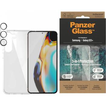 Image 1 of Panzer Стъклен протектор PanzerGlass за Samsung S23 Plus Bundle (UWF screen protector, HardCase, протектор за камера)