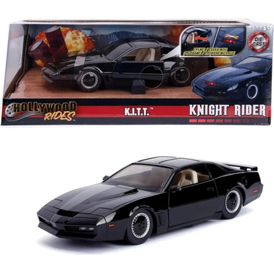 JADA vůz Knight Rider Kitt Pontiac Trans AM tlakově litý černý 1:24 – Zboží Mobilmania