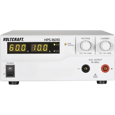 VOLTCRAFT HPS-16010 laboratorní zdroj s nastavitelným napětím, 1 - 60 , 0 - 10 A, 600 W, Remote, výstup 1 x, HPS16010