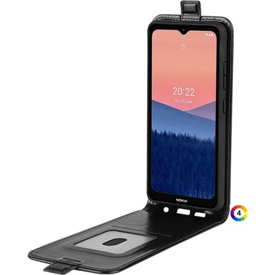 Nokia C21 Flip Кожен Калъф и Протектор