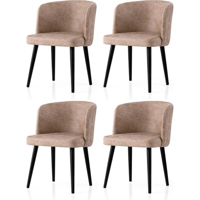 Sconto Zen Béžová / Čierna 4 Ks