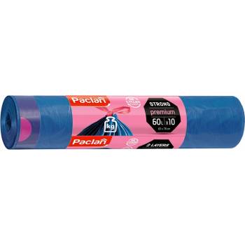 Paclan pevné 4 uväzovacie rohy 60L 11µ HDPE 24ks