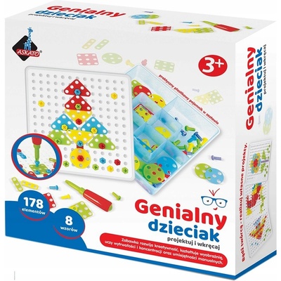 Askato Mosaic se šroubovákem 180 ks