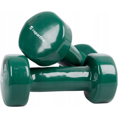 inSPORTline Potiahnuté pogumované jednoručné činky 2 x 3 kg