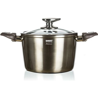 Banquet METALLIC PLATINUM 20 cm 3,6 l