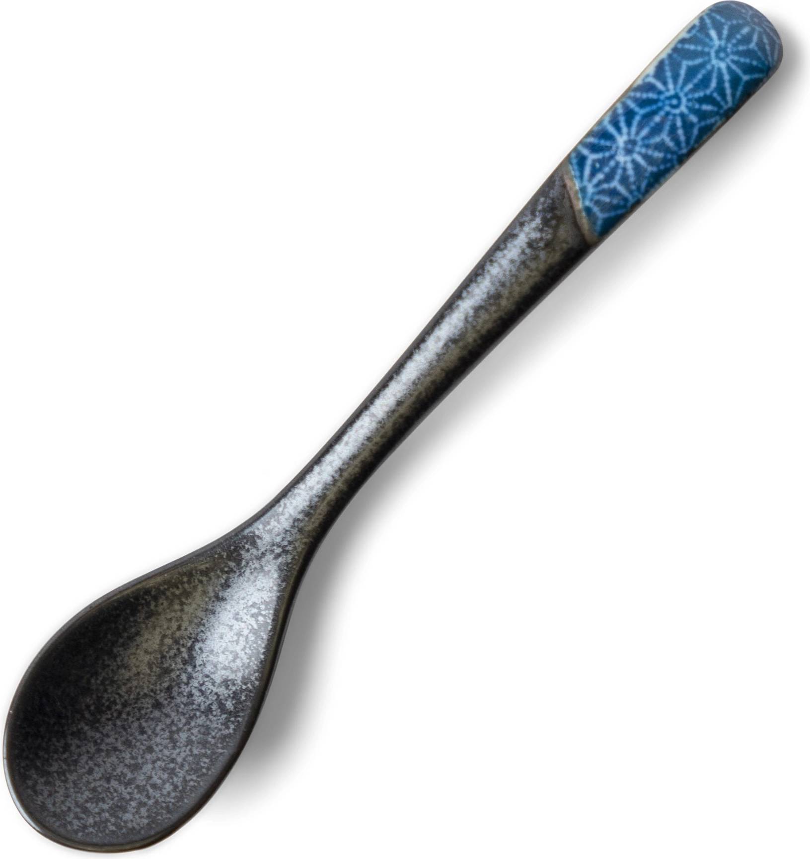 Made in Japan Лъжица за маса asanoha 12, 5 см, индиго, керамика, mij (mijc4210)