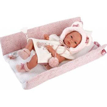 Llorens 63544 NEW BORN HOLČIČKA realistická miminko s celovinylovým tělem 35 cm