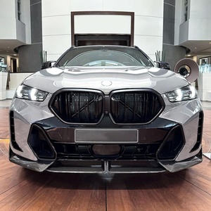  Добавка предна броня за BMW X6 G06 (2020-2022) M-Sport design - черен гланц (A-BMW-0235)