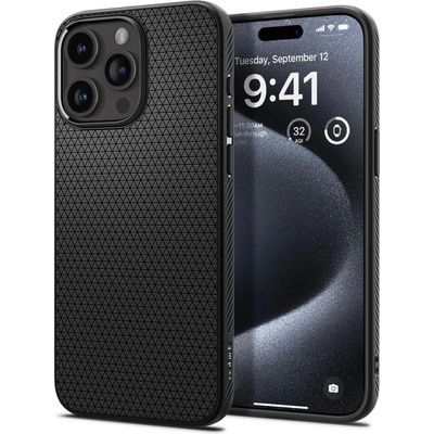 Spigen Liquid Air iPhone 15 Pro - čierne