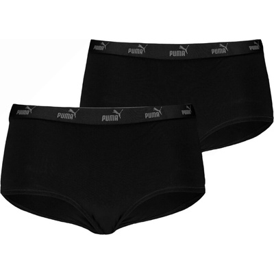 Puma Dámske nohavičky Elements Cotton Mini Shorts 2P čierna