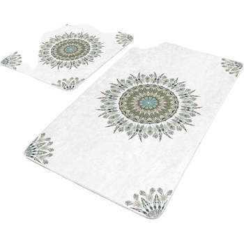 Mila Home Бели изтривалки за баня в комплект от 2 броя 60x100 cm - Mila Home (Bathmat-2li-Set376)