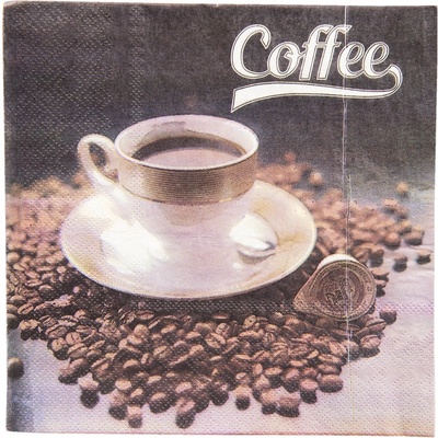 Clayre & Eef papírové ubrousky Coffee 20ks 33x33cm