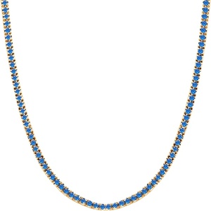 SAVICKI Тенис колие 585 със сини сапфири 5.840К, 42 см