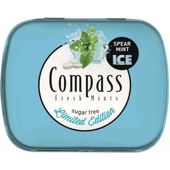 Ментови бонбони ice mint без захар Compass 14гр