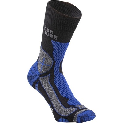 Hanwag Trek Merino Socke black/royal blue