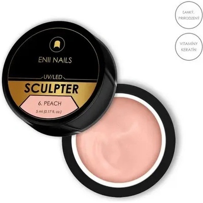 Enii Nails Sculpter stavební UV/Led gel 6 Peach 5 ml