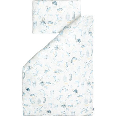 Sensillo Бебешки спален комплект от 3 части Sensillo - Подводен свят, 120 х 60 cm (SILLO-43551)