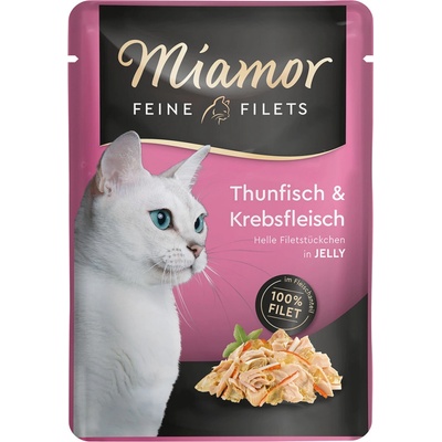 Miamor Feine Filets tuňák a krab jelly 48 x 100 g