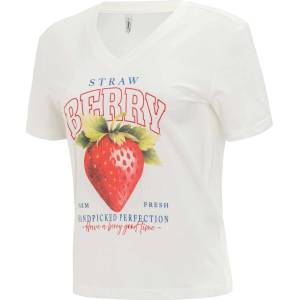 ONLY Тениска onlhenny reg s/s v-neck top cs jrs (153491515038480)