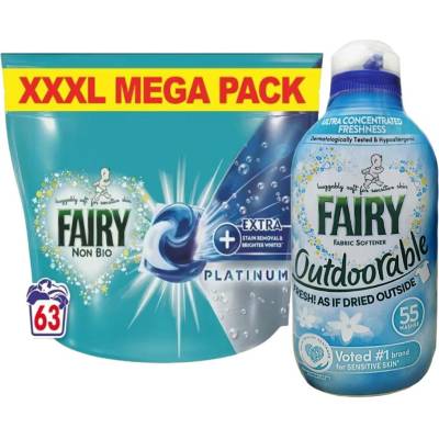 Fairy Platinum prací kapsle Univerzální Non Bio 63 PD