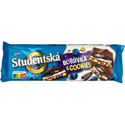 Orion Študentská pečať mliečna čokoláda Karamel & Lieskový oriešok 235 g