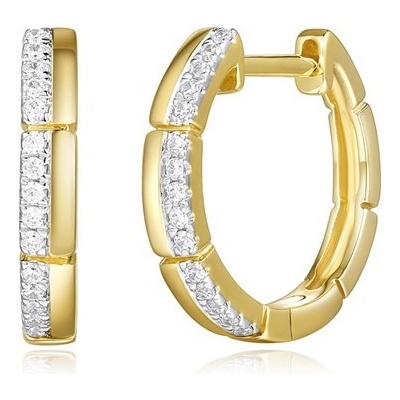 Aurino zlaté náušnice se zirkony E25767FCZZ4Y-1