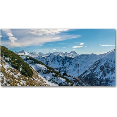 Fotoobraz na skle koruna Tatr 100x50 cm