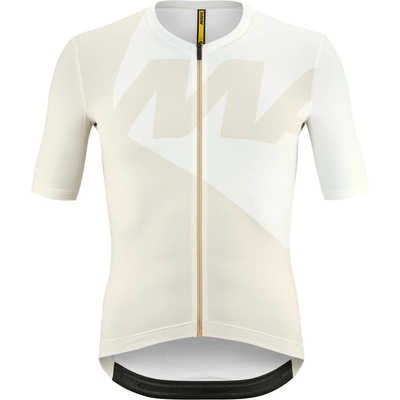 Mavic Мъжка фланелка с къс ръкав за колоездене Mavic Icon Graphic Jersey Cycling jersey - White Pepper - размер XXL (056-3621-0315)
