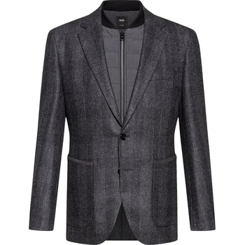 Image 1 of Boss Сако Boss Men's T Herwil Black Long Sleeve Tailored Blazer - Medium Grey