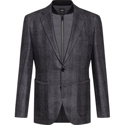 Boss Сако Boss Men's T Herwil Black Long Sleeve Tailored Blazer - Medium Grey