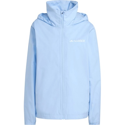 adidas Terrex Дамско водоустойчиво яке adidas Terrex Women's Multi Essentials 2 Layer Rain Jacket Waterproof jacket - Glow Blue (102-4476-0412)