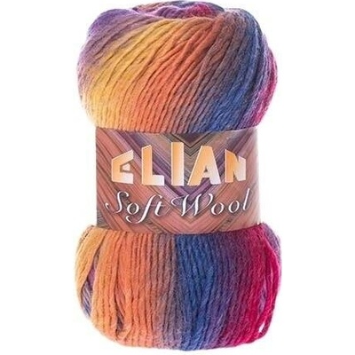 VSV Pletací příze Elian Soft Wool 808 - oranžová