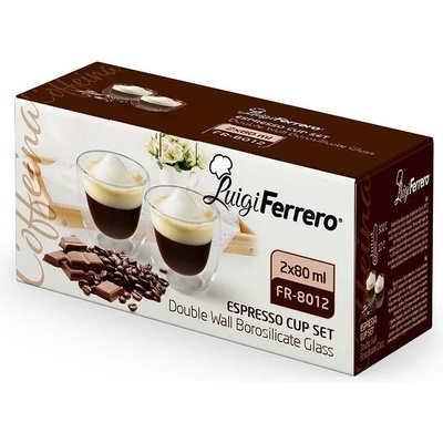 Luigi Ferrero Чаша за еспресо Luigi Ferrero Coffeina FR-8012 80ml, 2 броя (1005194)