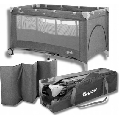 Caretero Cestovní postýlka Basic Plus Graphite – Zboží Dáma
