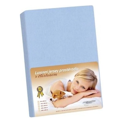 Bellatex plachta jersey s elastanom Modrá 90x200