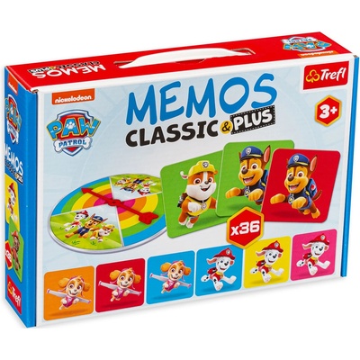 Trefl Настолна мемори игра Memos Classic&plus - Пес Патрул - Детска (2269)
