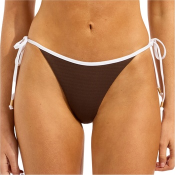 Seafolly Дамско бикини долнище Seafolly Women's Beach Bound Tie Side Rio Pant Bikini bottom - Dark Chocolate - размер 42 (EU) (150-5769-0116)