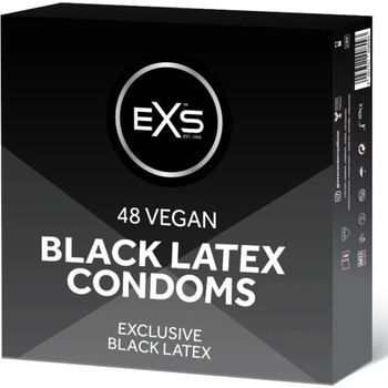 EXS Condoms 48 бр. Черни презервативи EXS Black