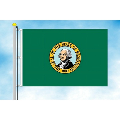 LIBEA, s.r.o. Washington vlajka Rozměr: 30×45 cm, Uchycení: Karabiny na stožár