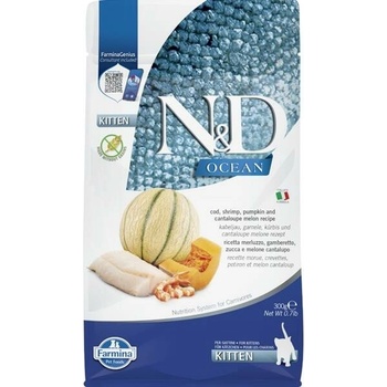 N&D cat OCEAN PUMPKIN GF kitten cod shrimp & cantaloupe melon 300 g