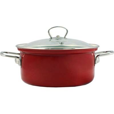 Belis Rendlík smaltovaný se skleněnou poklicí ECO-CERAMIC 24cm, 4,5l