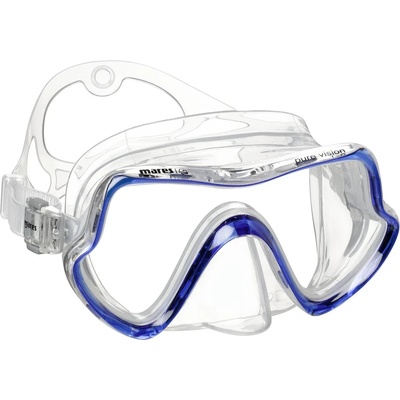 mares Водолазна маска Mares Pure Vision Diving mask - Clear / Blue Reflex - размер One Size (700-0105-0211)