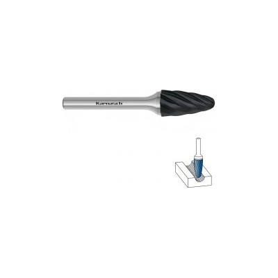 Karnasch Борфреза F (RBF) Ø 8, 0 x 20, 0 (Ø 6, 0) | 65mm HP-7 NON FE BLACK-TEC (115055035)