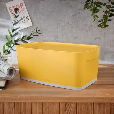Leitz Úložný box s vekomMyBox, veľkosť S teplý žltý