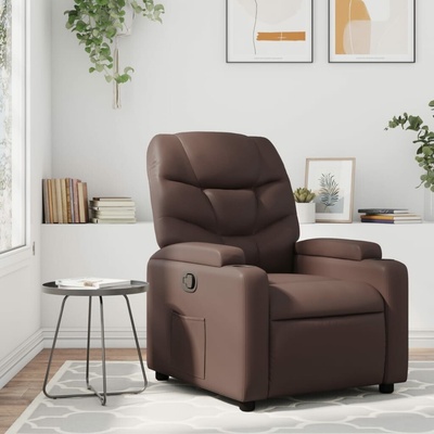 vidaXL 372467 Polohovací hnědé umělá kůže