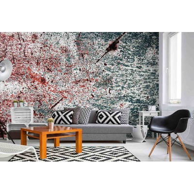 DIMEX ART Самозалепваща се флизелинова фототапета опръскана метална повърхност 375 x 250 см