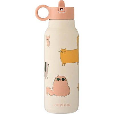 Liewood Termoska Falk Cats and Dogs Sandy 350 ml