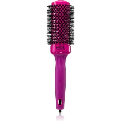 Olivia Garden Expert Shine Hot Pink четка за издухване за дълга коса 45 mm